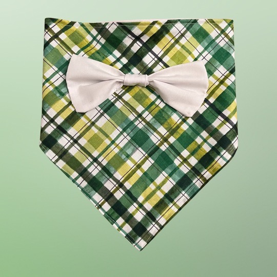 Lucky White Bow Bandana