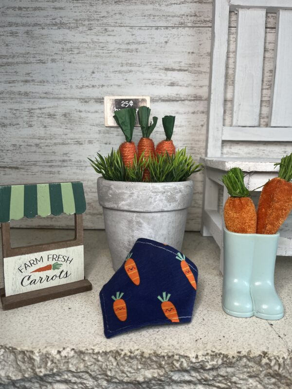 Blue Carrot Bunny Bandana